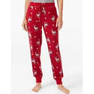🆕Joyspun Women's Hacci Knit Deer Lounge Sleep Pajama Jogger Pants